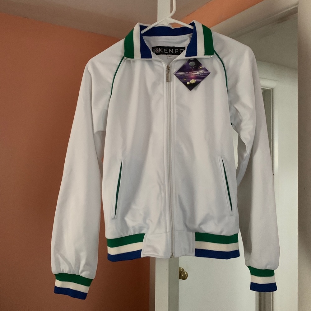 White athletic jacket